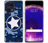 Funda Silicona para Oppo Find X5 Pro 5G diseño Camuflaje 03 Dibujos