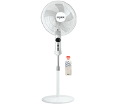 SPARK. VENTILADOR DE PIE DE 18".  POTENCIA 65W. OPERACIÓN SILENCIOSA. CINCO ASPAS DE ALUMINIO. ALTURA AJUSTABLE. REJILLA DE PLÁSTICO.