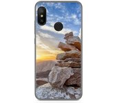Tumundosmartphone Funda Gel Tpu para Xiaomi Redmi 6 Pro / Mi A2 Lite Diseño Sunset Dibujos