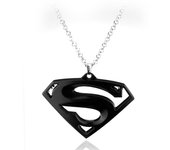Bat Superman S Sign Metal Keychain Backpack Bag Decoration Pendant Necklace Men Boy Kids Fans Gift