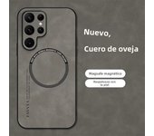 Sheepskin Vintage Magnetic Leather Soft Phone Case Cover for Samsung Galaxy S24 Ultra S20 S21 S22 S23 FE Note 20 Ultra 10 Plus