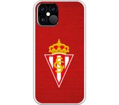 Funda original compatible con iPhone 12 - 12 Pro - Sporting escudo bordado sobre rojo