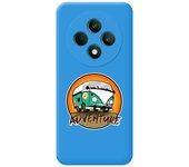 Tumundosmartphone Funda Silicona Líquida Azul para Oppo Reno 12F 4G / 12 F 5G diseño Adventure Dibujos