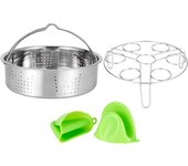 Juego de cestas para cocinar al vapor, rejilla para huevos, accesorios para ollas a presión, freidoras eléctricas, utensilios de cocina
