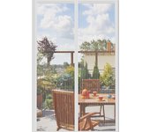 Mosquitera magnética para Puertas, Cortinas antimoscas, mosquitera para Ventana Corredera, sin necesidad de taladrar (100x210 cm, Blanca)