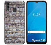 Funda Silicona para Gigaset GS3 diseño Ladrillo 02 Dibujos