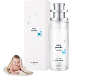 Perfume en polvo Elyven Baby, Eau de Parfum, 35 ml. Perfume en aerosol Elyven Baby-Soft, aroma floral y cremoso para mujer y hombre (1 unidad).