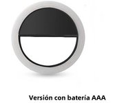 Universal Mini Selfie Ring Light Portable Clip-on Selfie Fill Light AAA Battery Operated 3 Modes LED Fill Light For Mobile Phone