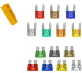 28/220PCS Mini Medium Fuses for Cars Blade Automotive Fuse Car Kit Fuse Set Truck Accessories 5A/7.5A/10A/15A/20A/25A/30A