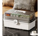 Caja de Medicina de gran tamaño, almacenamiento de medicina antiepidémica para el hogar, medicina clasificada multicapa