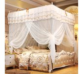 Cortina de Cama with dosel de Cuatro lados de lujo de Princesa con mosquitero (L) -Sbestos
