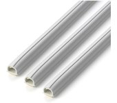 Inofix Canaleta Electricidad Instalación Cablefix PVC Blanco 10mm-4mt: Canaleta resistente y fácil de instalar para una organización segura y discreta de cables eléctricos.