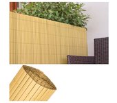 Suinga Cañizo PVC Doble Cara Natural 1,5x3m para Jardín, Balcón y Terrazas