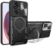 360°Rotating Metal Magnetic Car Holder Armor Phone Case For Honor 90 50 200 X9A X9B X8B X7B X8A X8 Magic 6 5 Pro Lite Back Cover