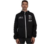 JLC Chaqueta Cortavientos Hombre Gris Con Capucha Ligera