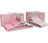 Com-Fort House Percha Plastico Cadete Rosa y Blanco 25 Cm Largo