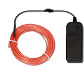 Ksix - Tiras LED Neón 5 Metros Recortables Multiusos Rojo - Luces Decorativas para Estancias y Vehículos