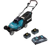 MAKITA DLM432CT2 - Cortacésped 18Vx2 5,0 Ah LXT 43 cm, 50L. Incluye baterías 18V 5Ah y cargador doble