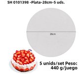 Diameter 10-33CM Cake Base Silvery Surface Waterproof Coated Round Cake Board Dessert Decorating Supplies Circle Cardboard