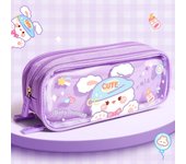 1pc Super Cute Cartoon girl Three layers Pencil Case With Large Capacity Cartoon Pattern Pencil Case, Affordable Pencil Case