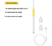 5.5MM HD Visual Ear Endoscope 3 in 1 USB Otoscope Ear Wax Removal HD Endoscope Mini Camera Otoscope Health Care For PC Android