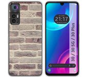 Funda Silicona para TCL 30 / 30 5G / 30 Plus diseño Ladrillo 01 Dibujos