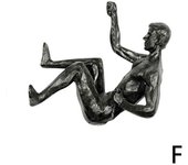 Athlete Rock Climbing Man Resin Background Wall Hanging Decoration Sculpture Statue Figures Creative Rock Climber Statue Pendant