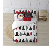 BL BELUM - Funda nórdica navidad 50% algodón - 50% poliéster- Funda nórdica con botones Laponia 5 - Funda Nórdica Extrasuave - Funda Nórdica 100% Made in Spain