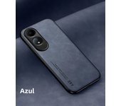 Luxury Leather Case for OPPO A60 4G A79 A58 A78 A98 A57 A97 A96 A95 A74 A53 A32 4G 5G Cover with Metal Plate Support Car Hold