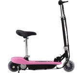 vidaXL Patinete eléctrico con asiento rosa 120 W
