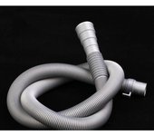 SOMY Manguera de drenaje automática para lavadora ondulada Manguera de plástico corrugado Lavadora Tubo de extensión de bajante-2M-Gris Lavadora flexible