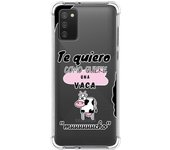 Tumundosmartphone Funda Silicona Antigolpes para Samsung Galaxy A02s diseño Vaca Dibujos