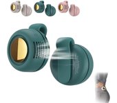 Mini ventilador portátil silencioso sin aspas con clip, mini ventilador ciclónico sin aspas con clip para la cintura, 3 velocidades, carga rápida, ideal para exteriores, viajes y oficina (rosa)