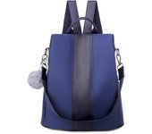 Mochila de Las Mujeres Mochila de Nylon Impermeable Ocasional del Bolso de Hombro con asa de la manija antirrobo, Negro