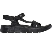 Skechers Go walk Flex Sandal - Sublime Sandalias deportivas para mujer negras en textil 83610