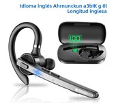 New Bee M53 Bluetooth Headset Wireless Headphone Dual-Mic Mute Noise Cancelling Earpiece Handsfree Earphones for Driver Office