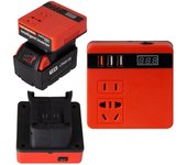 120W Lithium Battery Inverter Power Bank 18v 21v To 110v 220v Multi-Function Household Smart Transformer Outdoor Work Inverter