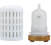 Ceramic Ultrasonic Air Humidifier Timing Function Aroma Diffuser Desktop Essential Oil Diffuser Room Scent Diffuser with Lights