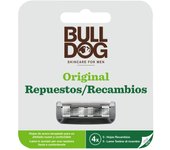 Bulldog Original Recambios Maquinilla de Afeitar Bamboo 4 Unidades