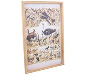 WANDERLUST DECO Cuadro de tela impresa con marco de madera 40x60x2h cm. No viene montado