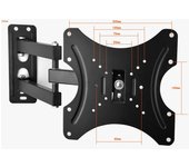 Soporte TV para Pantallas de LED/LCD/OLED 13-42 Pulgadas, Soporte TV with Giratory, Inclinado, Ampliable/Retrácthil Brazos Articulado, Carga Máx 35kg, Máx VESA 200x200mm