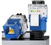 AMPCOM CAT7A CAT7 CAT6A CAT6 RJ45 Keystone Jack, Ratchet Lock STP Toolless Modular Coupler Zinc Alloy Module Jacks 10Gbps