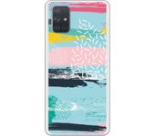 Funda compatible con Samsung Galaxy A71 - Be Unique Funda Gel colores geométricos