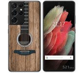 Tumundosmartphone Funda Gel Tpu para Samsung Galaxy S21 Ultra 5G diseño Madera 11 Dibujos
