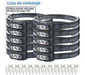 Induction Headlamps Mini LED Charging Headlight Camping Flashlight Led Head-Mounted Strong Light Fishing Portable Torch Lamp