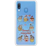 Funda compatible con Samsung Galaxy A20E - Sweet cupcakes