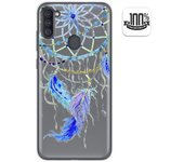 Tumundosmartphone Funda Gel Transparente para Samsung Galaxy A11 / M11 diseño Plumas Dibujos