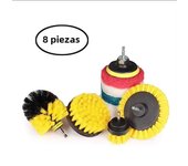 4Pc Electric Drill Brush Kit Cleaning Brush Toilet Cleaning Tools Floor Nylon Scrubber Brush For Carpet Glass Car Tires Bathroom