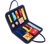 Marctani Juguete de Tablero Sensorial Montessori - Juego de Aprendizaje Preescolar, Regalo para niños pequeños de 1 a 4 años , Tablero Sensorial Montessori, Aprende a Vestir Educación Temprana