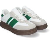 Davinia Shoes Zapatillas Deportivas Elegantes para Mujer, Comodas, Estilo Casual, con Doble Suela, Cierre de Cordones, Perfectas para Uso Diario. Shoes&Blues.es T002-Verde